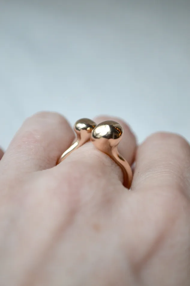 Monica Castiglioni A Pistillini 08 in Bronze or Silver Earrings