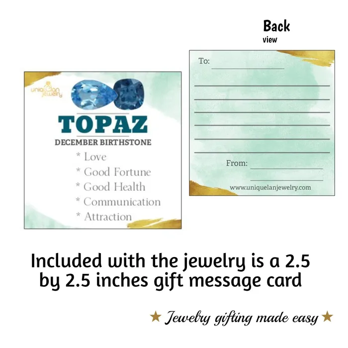Natural Topaz Heart Ring Uniquelan Jewelry Rings