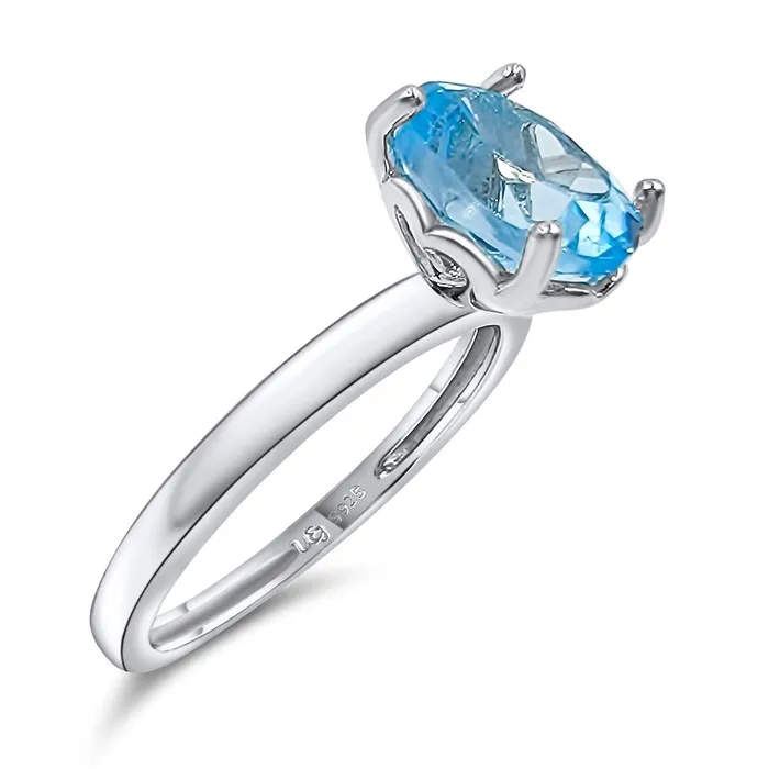 Natural Topaz Heart Ring Uniquelan Jewelry Rings