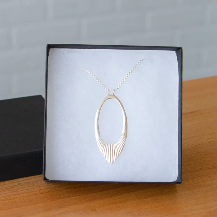 Necklaces Corey Egan Silver Large Helios Necklace