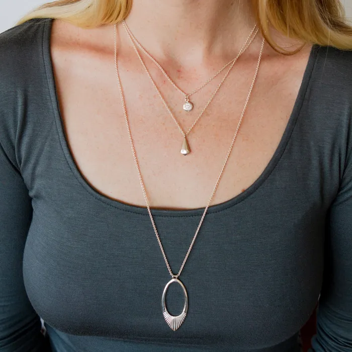 Necklaces Corey Egan Silver Large Helios Necklace