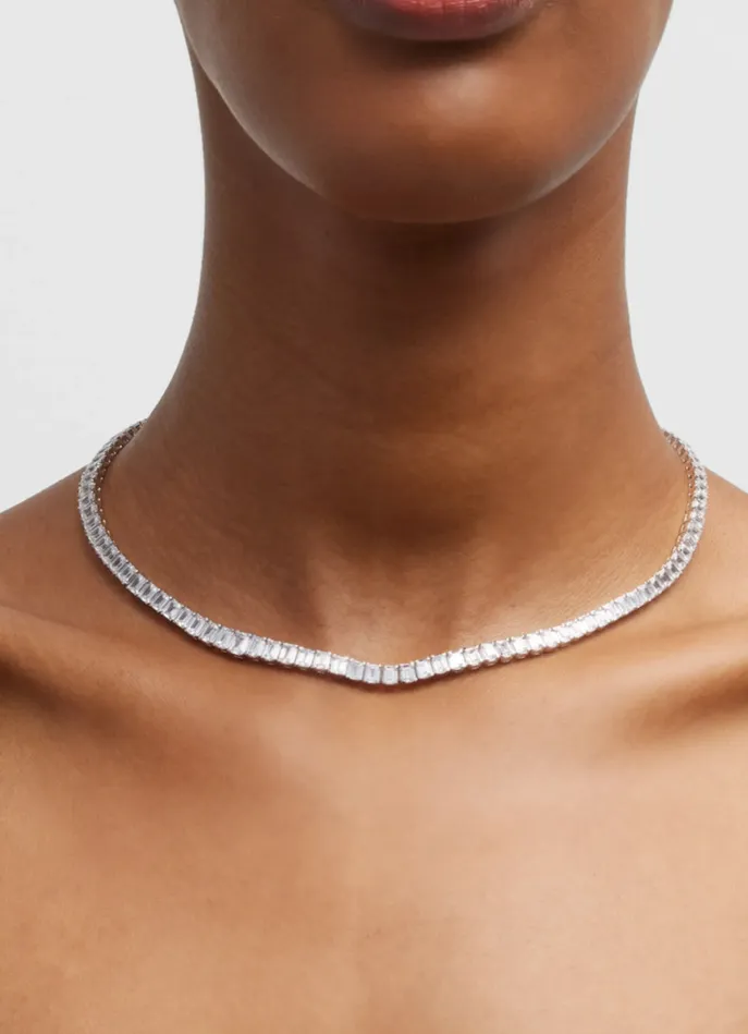 Necklaces Crown Jewels Coin Emerald Cut Diamond Tennis Necklace 25 ctw Special Necklaces Crown Jewels Coin Emerald Cut Diamond Tennis Necklace 25 ctw Special