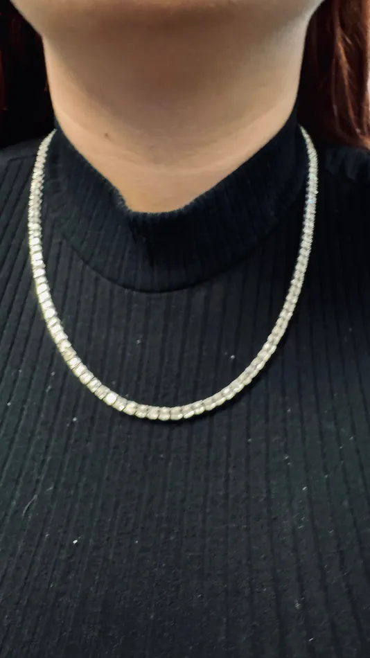 Necklaces Crown Jewels Coin Emerald Cut Diamond Tennis Necklace 25 ctw Special