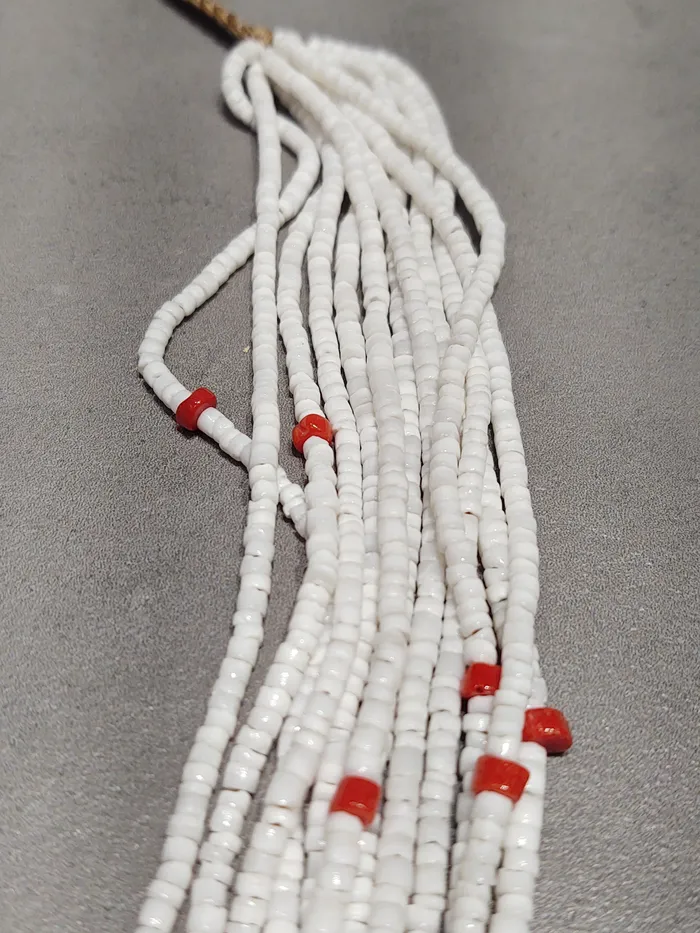 Necklaces Crown Jewels Coin Marilyn Moquino Kewa Coral White Clam 12Strand Necklace Handmade Native American