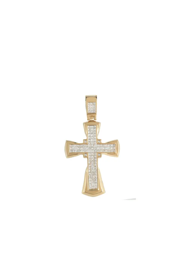 Necklaces Diamond Cross Pendant 200 ctw Crown Jewels Coin