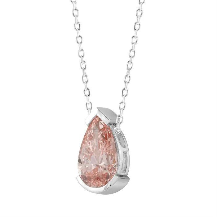 Necklaces Ethos LADIES SOLITAIRE PENDANT WITH CHAIN 200CT PEAR DIAMOND 14K WHITE GOLD CENTER STONE PEAR DIAMOND 200CT Necklaces Ethos LADIES SOLITAIRE PENDANT WITH CHAIN 200CT PEAR DIAMOND 14K WHITE GOLD CENTER STONE PEAR DIAMOND 200CT
