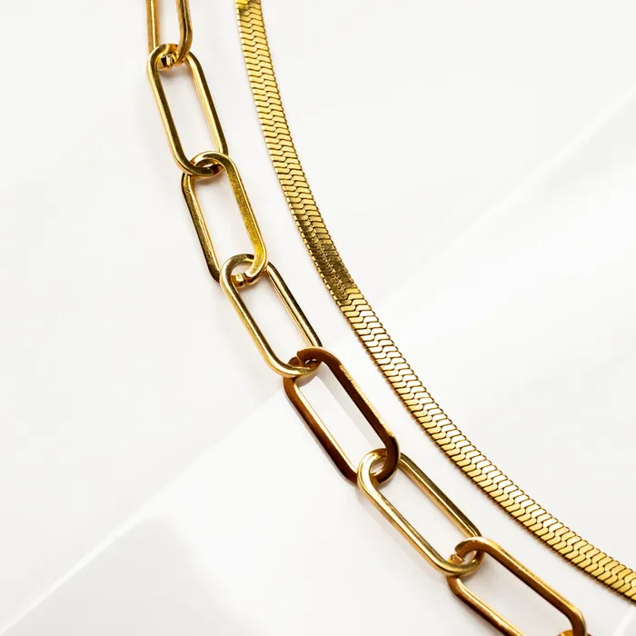 Necklaces Grayling Waterproof Majorca Gigi Chain Necklace Layering Set