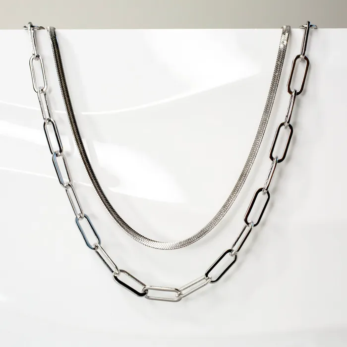 Necklaces Grayling Waterproof Majorca Gigi Chain Necklace Layering Set