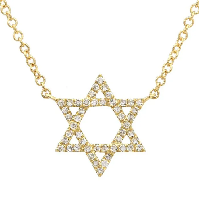 Necklaces Izakov Diamonds Fine Jewelry 14K Gold Star Of David Diamond Necklace Necklaces Izakov Diamonds Fine Jewelry 14K Gold Star Of David Diamond Necklace