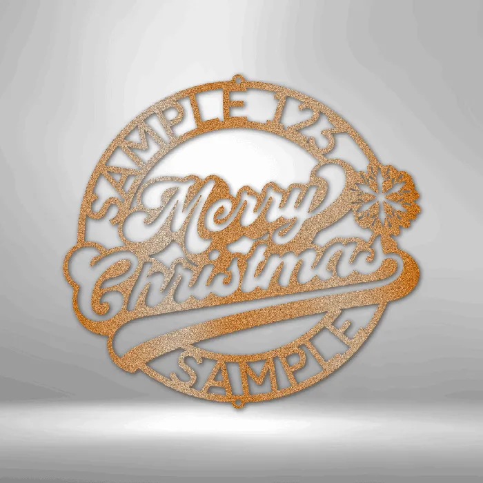 Necklaces My Easy Monogram Personalized Merry Christmas Metal Wall Sign Christmas Decor Custom Holiday Decor Custom Name Sign Holiday Gift