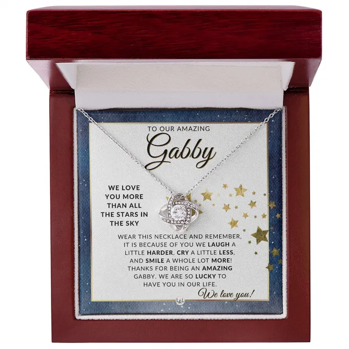 Necklaces Our Gabby Gift Meaningful Necklace Great For Mothers Day Christmas Her Birthday Or As An Encouragement Gift ShineOn Fulfillment