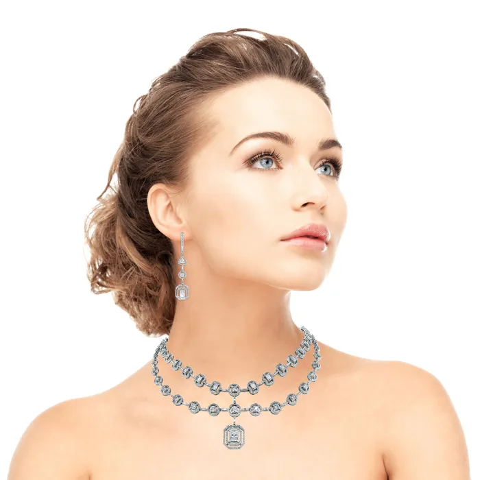 Necklaces Sansa Solitaire Diamond Necklace 1321 ct Diamonds in White Gold Beauvince