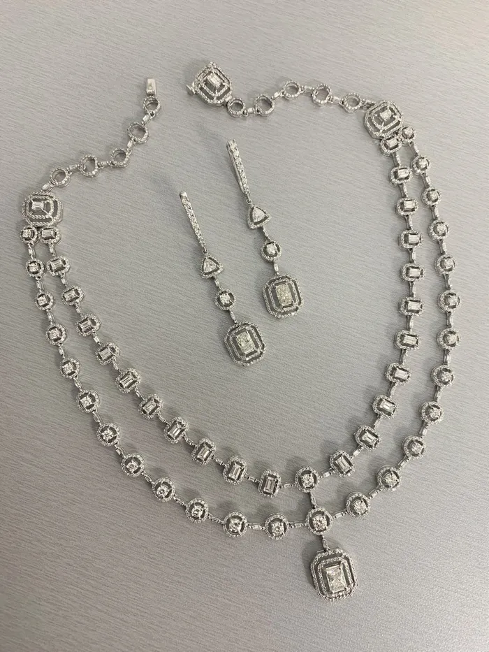 Necklaces Sansa Solitaire Diamond Necklace 1321 ct Diamonds in White Gold Beauvince