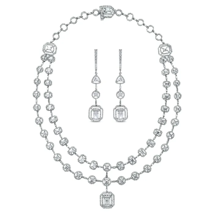 Necklaces Sansa Solitaire Diamond Necklace 1321 ct Diamonds in White Gold Beauvince