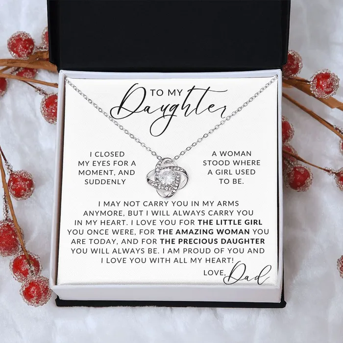 Necklaces ShineOn Fulfillment An Amazing Woman To My Daughter From Dad Gift Father to Daughter Necklace