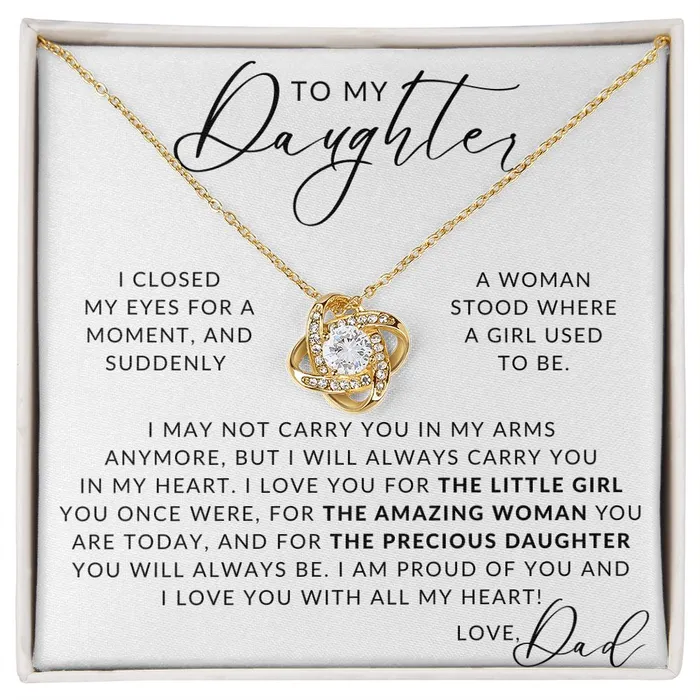 Necklaces ShineOn Fulfillment An Amazing Woman To My Daughter From Dad Gift Father to Daughter Necklace