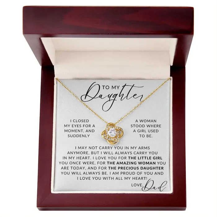 Necklaces ShineOn Fulfillment An Amazing Woman To My Daughter From Dad Gift Father to Daughter Necklace