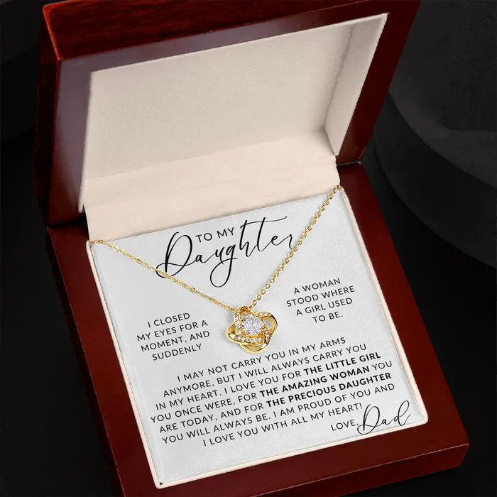 Necklaces ShineOn Fulfillment An Amazing Woman To My Daughter From Dad Gift Father to Daughter Necklace