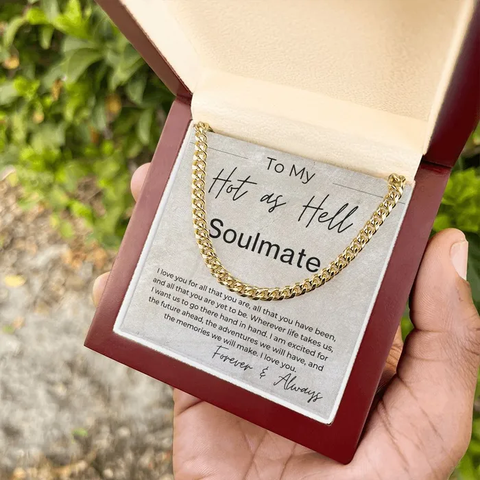 Necklaces ShineOn Fulfillment For All That You Are Gift for Soulmate Linked Chain Necklace