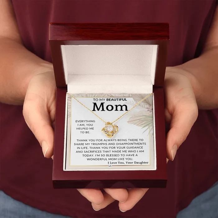 Necklaces ShineOn Fulfillment Gift for Mom You Helped Me To Mother From Daughter Beautiful Womens Pendant Necklace Great For Mothers Day Christmas or Her Birthday
