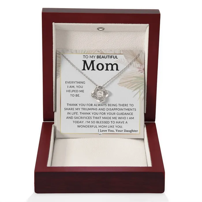 Necklaces ShineOn Fulfillment Gift for Mom You Helped Me To Mother From Daughter Beautiful Womens Pendant Necklace Great For Mothers Day Christmas or Her Birthday