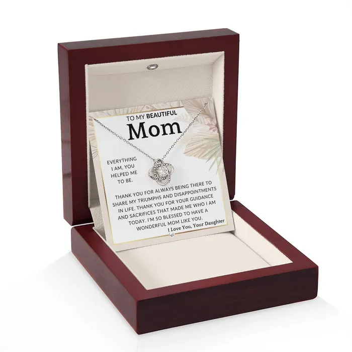 Necklaces ShineOn Fulfillment Gift for Mom You Helped Me To Mother From Daughter Beautiful Womens Pendant Necklace Great For Mothers Day Christmas or Her Birthday