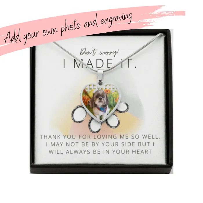 Necklaces ShineOn Fulfillment Heart Necklace Dog Memorial Gift Pet Loss Gift Loss of Dog gift in Memory of Dog Remembrance Gift for Loss of Dog Necklaces ShineOn Fulfillment Heart Necklace Dog Memorial Gift Pet Loss Gift Loss of Dog gift in Memory of Dog Remembrance Gift for Loss of Dog