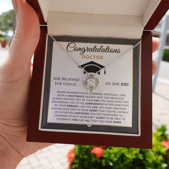 Necklaces ShineOn Fulfillment PHD Graduation Gift For Her Pendant Necklace Graduation Gift Idea For Her