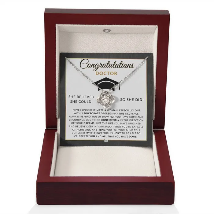 Necklaces ShineOn Fulfillment PHD Graduation Gift For Her Pendant Necklace Graduation Gift Idea For Her