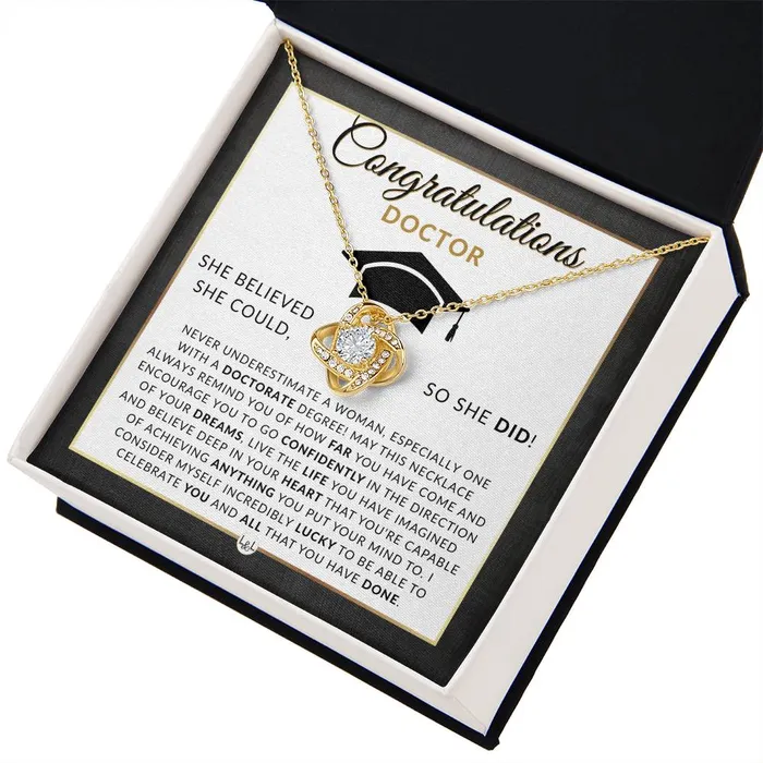 Necklaces ShineOn Fulfillment PHD Graduation Gift For Her Pendant Necklace Graduation Gift Idea For Her