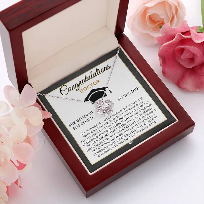 Necklaces ShineOn Fulfillment PHD Graduation Gift For Her Pendant Necklace Graduation Gift Idea For Her