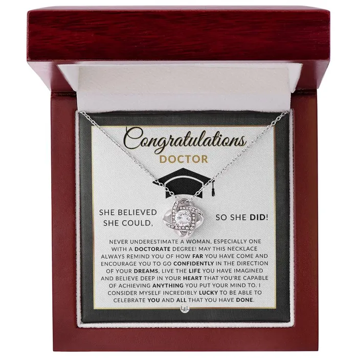 Necklaces ShineOn Fulfillment PHD Graduation Gift For Her Pendant Necklace Graduation Gift Idea For Her