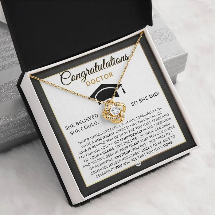 Necklaces ShineOn Fulfillment PHD Graduation Gift For Her Pendant Necklace Graduation Gift Idea For Her