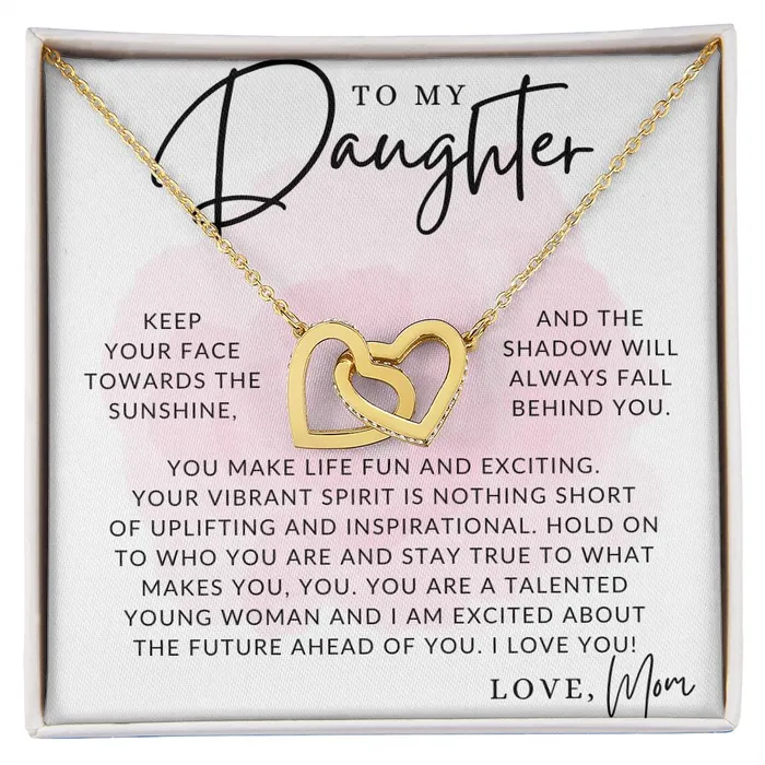 Necklaces ShineOn Fulfillment The Sunshine To My Daughter From Mom Mother to Daughter Necklace Christmas Gifts Birthday Present Graduation Gift Valentines Day