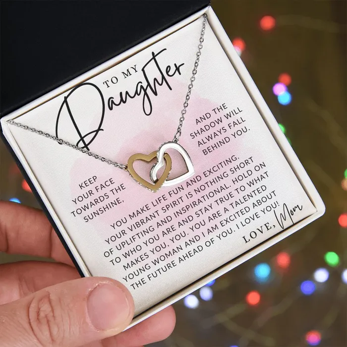 Necklaces ShineOn Fulfillment The Sunshine To My Daughter From Mom Mother to Daughter Necklace Christmas Gifts Birthday Present Graduation Gift Valentines Day