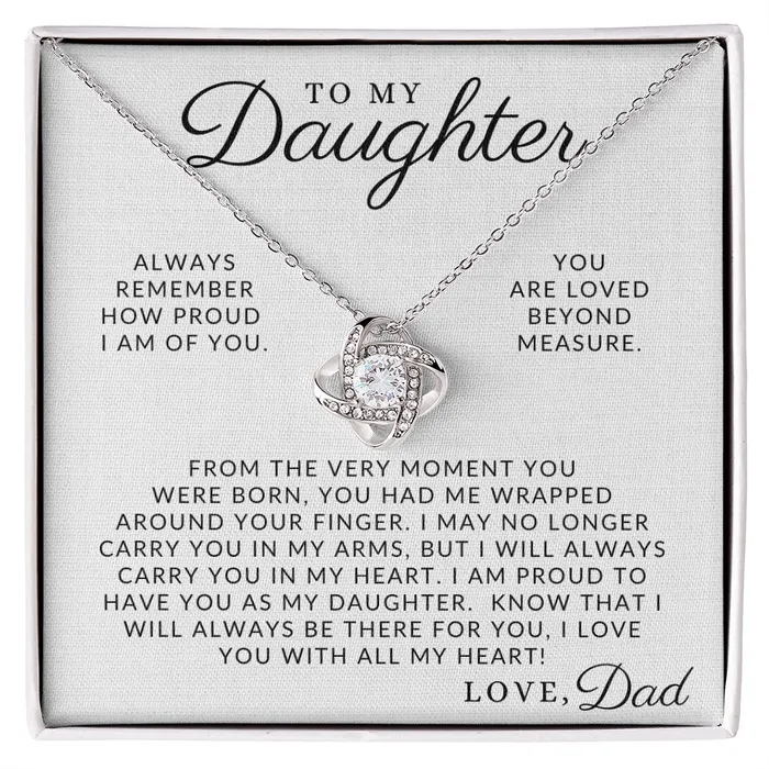 Necklaces ShineOn Fulfillment You Are Loved To My Daughter From Dad Father to Daughter Gift Christmas Gifts Birthday Present Graduation Necklace Valentines Day