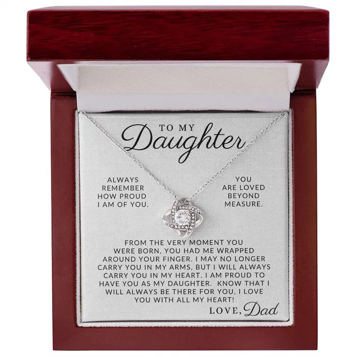Necklaces ShineOn Fulfillment You Are Loved To My Daughter From Dad Father to Daughter Gift Christmas Gifts Birthday Present Graduation Necklace Valentines Day