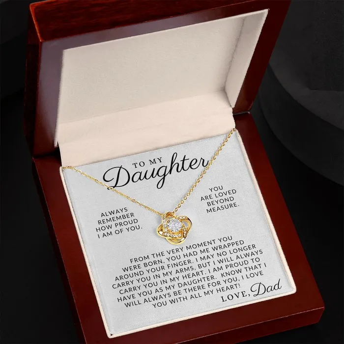 Necklaces ShineOn Fulfillment You Are Loved To My Daughter From Dad Father to Daughter Gift Christmas Gifts Birthday Present Graduation Necklace Valentines Day