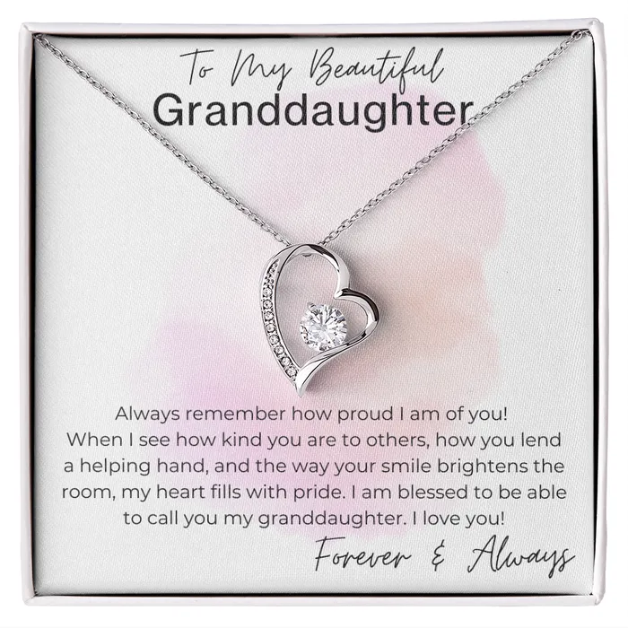 Necklaces ShineOn Fulfillment Your Smile Brightens the Room Gift for Granddaughter Heart Pendant Necklace
