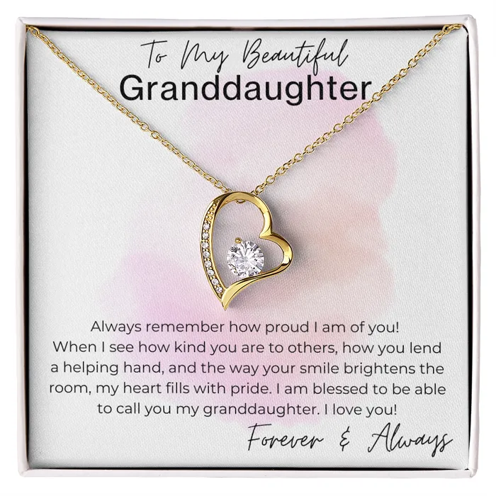 Necklaces ShineOn Fulfillment Your Smile Brightens the Room Gift for Granddaughter Heart Pendant Necklace