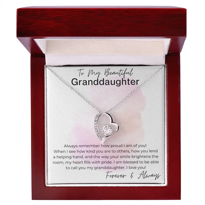 Necklaces ShineOn Fulfillment Your Smile Brightens the Room Gift for Granddaughter Heart Pendant Necklace
