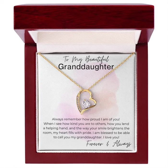 Necklaces ShineOn Fulfillment Your Smile Brightens the Room Gift for Granddaughter Heart Pendant Necklace