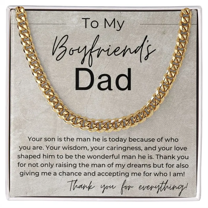 Necklaces ShineOn Fulfillment Your Son Is the Man He Is Today Because Of You Gift for Boyfriends Dad Linked Chain Necklace