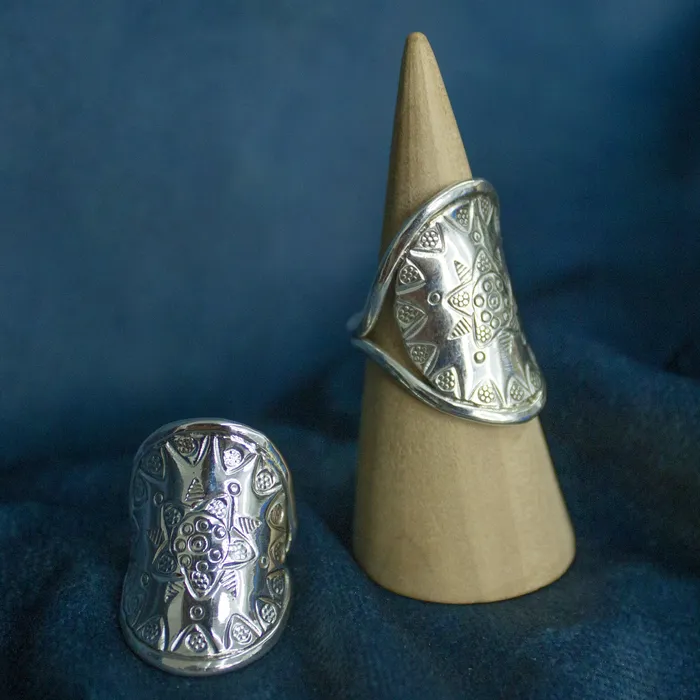 Necklaces SOLEIL SOLEIL Bague toile Argent sterling Soleil soleil
