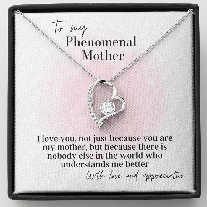 Necklaces To My Phenomenal Mother Forever Love Pendant Necklace ShineOn Fulfillment