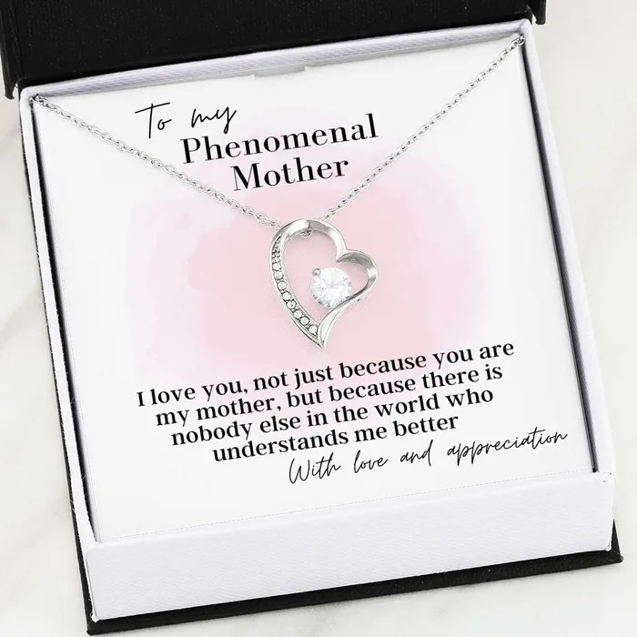 Necklaces To My Phenomenal Mother Forever Love Pendant Necklace ShineOn Fulfillment