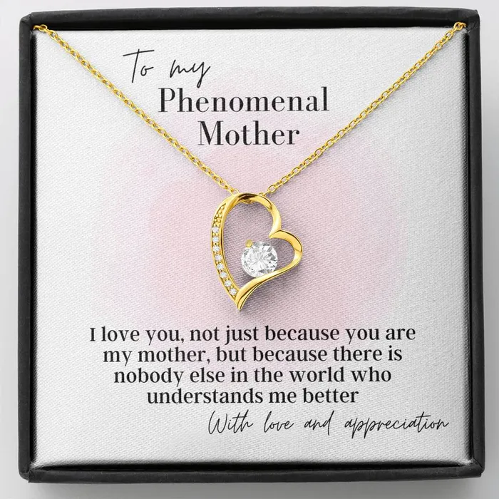 Necklaces To My Phenomenal Mother Forever Love Pendant Necklace ShineOn Fulfillment