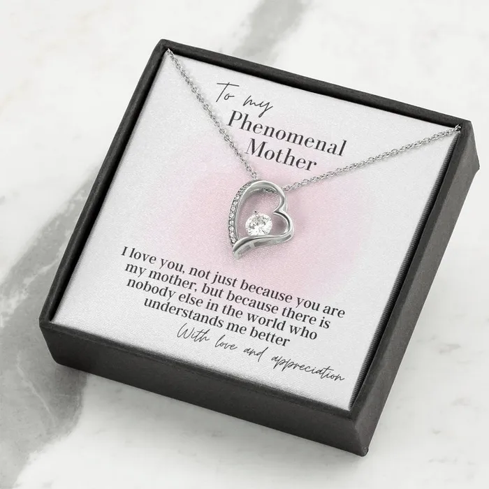 Necklaces To My Phenomenal Mother Forever Love Pendant Necklace ShineOn Fulfillment