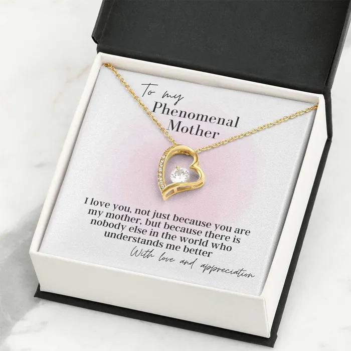 Necklaces To My Phenomenal Mother Forever Love Pendant Necklace ShineOn Fulfillment