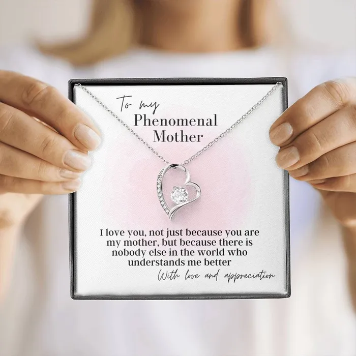 Necklaces To My Phenomenal Mother Forever Love Pendant Necklace ShineOn Fulfillment